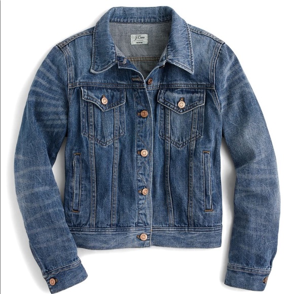 J Crew Dark Wash Denim Jacket - Picture 3 of 6
